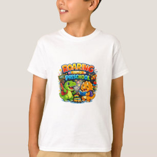 Brüllend in die Vorschule Süße Dinosaurier-Kinder T-Shirt