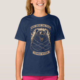 Brüllender Bär — Erhebe dich über die Angst T-Shirt
