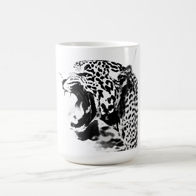 Brüllender Jaguar Kaffeetasse (Mittel)