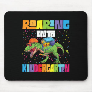 Brüllender Kindergarten-Dinosaurier T Rex Zurück z Mousepad