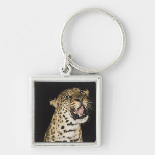 Brüllender Leopard Schlüsselanhänger