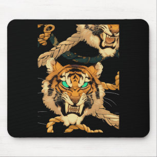 Brüllender-Tiger-Aufkleber Mousepad