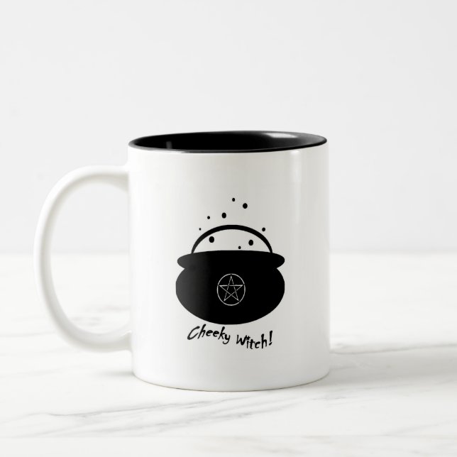 Brûlure de feu et bulle de Cauldron... Mug de sorc (Gauche)