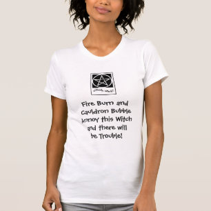 Brûlure du feu et bulle de chaudron… Le T-shirt