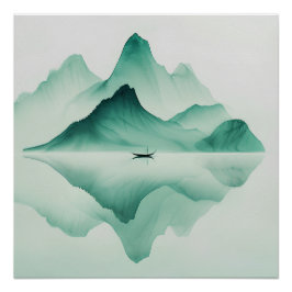 Brumeuse-Berg Poster