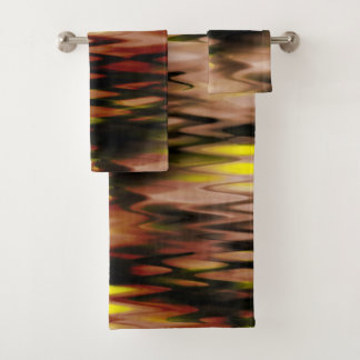 Brun dégradé à jaune formant zig-zag abstrait