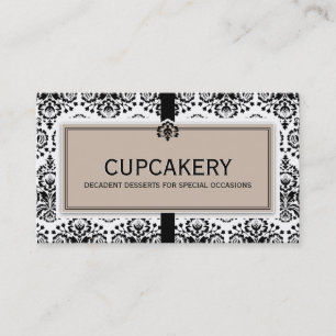 Brun élégant de latte de noir de damassé de CARTE