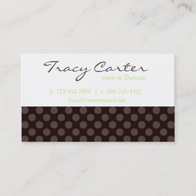 Brun et carte de maman de chaux (Devant)