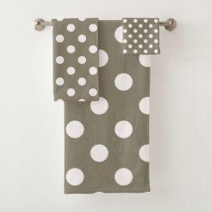 Brun Taupe & Points Blancs