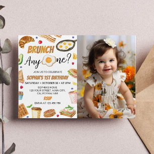 Brunch AnyOne 1er anniversaire Invitation photo