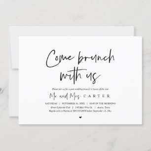 Brunch avec les jeunes mariés, invitation après ma