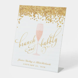 Brunch & Bachelorette Verlobung Brunch Sockelschild