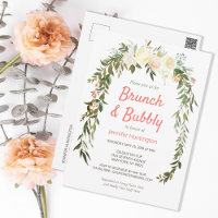 Brunch & Bubbly Brautparty Boho Einladung