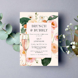 Brunch & Bubbly Brautparty Einladung