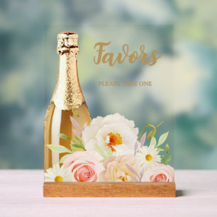 Brunch & Bubbly Brautparty Favoriten Acrylschild