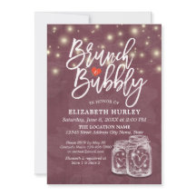 Brunch Bubbly Brautparty Mason Jar String Light