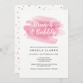 Brunch & Bubbly Bridal Dusche Einladung