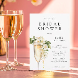 Brunch & Bubbly Bridal Dusche Einladung