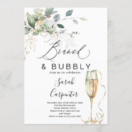 Brunch & Bubbly Bridal Showeinlage Einladung