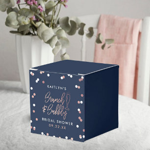 Brunch & Bubbly Confetti Brautparty Geschenkschachtel