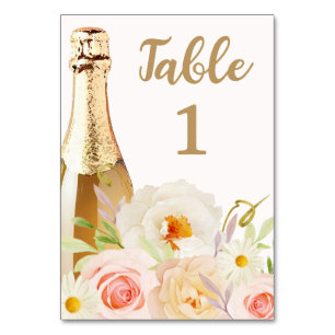 Brunch & Bubbly Florales Brautjungfern-Abschiedsfe Tischnummer