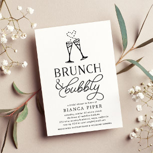 Brunch & Bubbly   Invitation de douche nuptiale