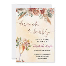 🍾 Brunch & Bubbly Invitation de douche nuptiale �