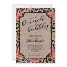 Brunch Bubbly Leopard Brautparty