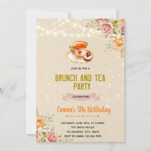 brunch d'automne et invitation au thé