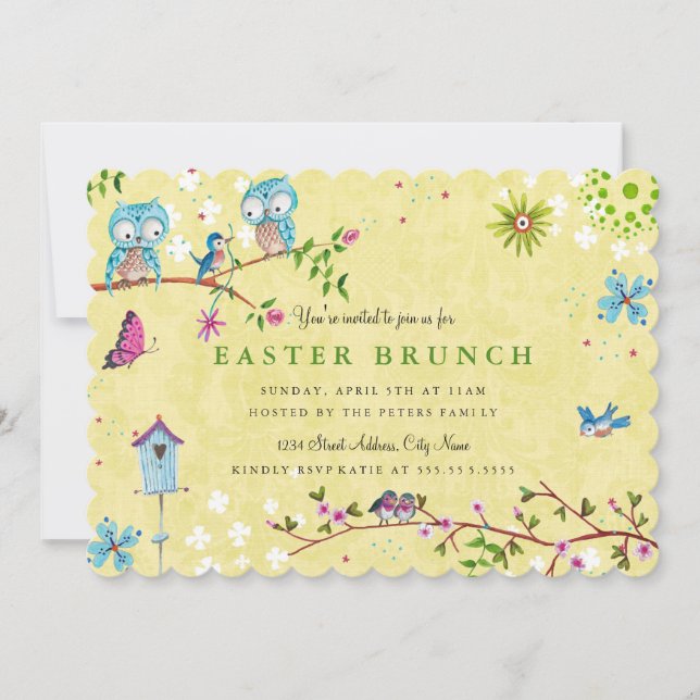 Brunch de Pâques | Carte Invitations (Devant)