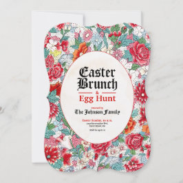 Brunch de Pâques et chasse aux oeufs Invitation dé