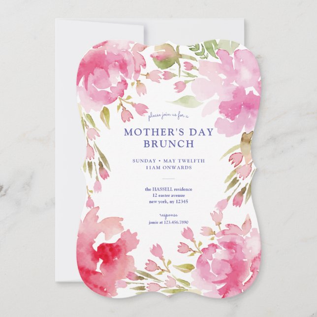 Brunch der gesegneten Foliage Mother Einladung (Vorderseite)