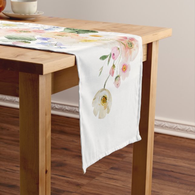 Brunch der hübschen Pastel floral Mutter Kurzer Tischläufer (Beispiel)