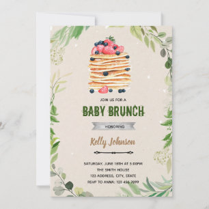 Brunch douche invitation anniversaire