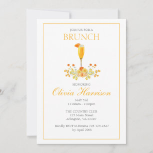 Brunch Einladung, Bridal Brunch Einladung, Geburts Einladung