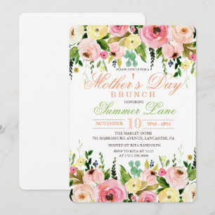 Brunch-Einladung der Mutter Tages Einladung