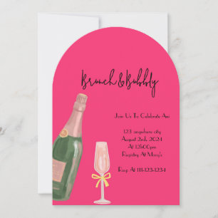 BRUNCH ET BUBBLY BRIDAL DOUCHE INVITATION