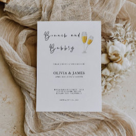 Brunch Et Bubbly Invitation De Douche Mariale