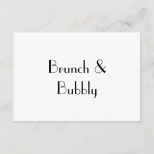 Brunch et pétillant, carte de RSVP