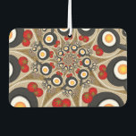 Brunch Fraktal Art Funny Food, Tomaten, Eier Autolufterfrischer<br><div class="desc">Coole und einzigartige Fraktal Kunst Fantasie,  lustige moderne abstrakte Pfannen,  Tomaten und Eier. Design für Ihren dekorativen,  ungewöhnlichen Frische und mehr.</div>