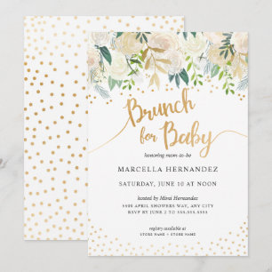 Brunch für Babyparty-Einladung des Baby-  Einladung