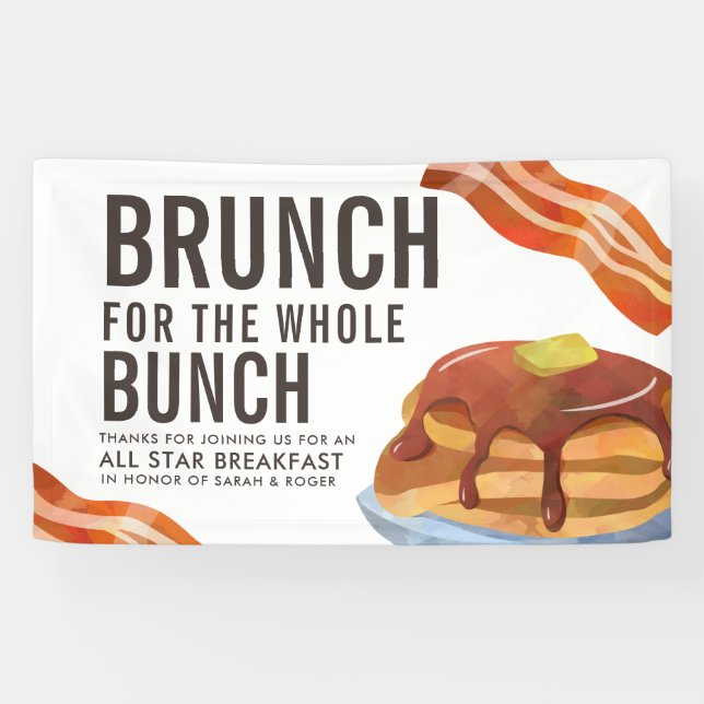 BRUNCH FÜR DAS BUNCH | Ansammlung des Frühstücks Banner (Horizontal)