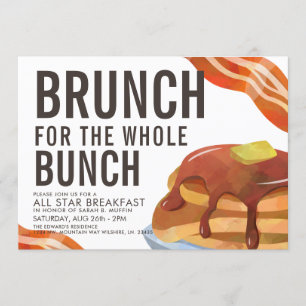 BRUNCH FÜR DAS BUNCH   Ansammlung zum Frühstück Einladung