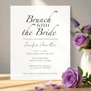 Brunch mit Bride Black & White Brautparty