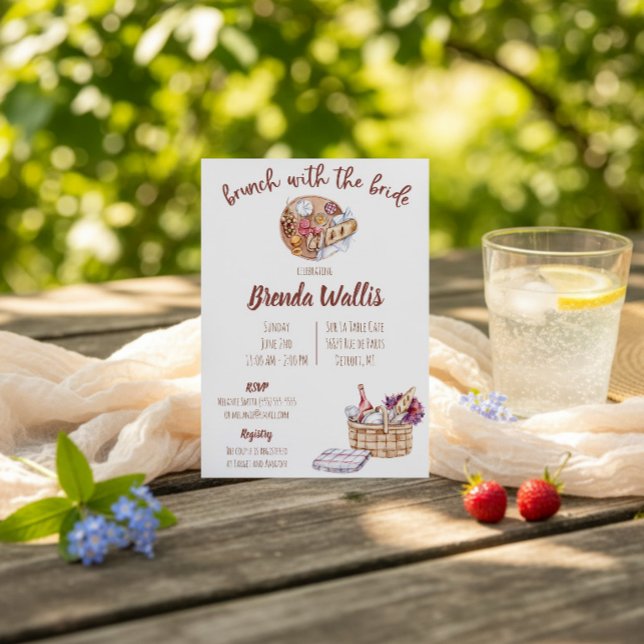 Brunch mit Bride-Brautparty Einladung (Von Creator hochgeladen)