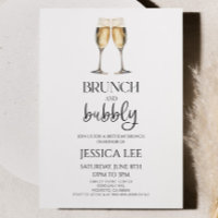 Brunch mit Champagner und Bubbly Birthday Party Br