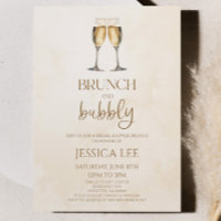 Brunch mit Champagner und Bubbly Brautparty