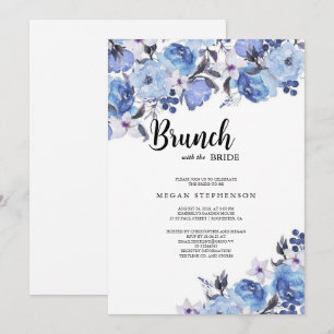 Brunch mit dem Bride Gold Greenery Brautparty Einladung