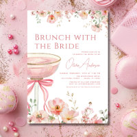 Brunch mit dem Bride Pink Bow Brautparty
