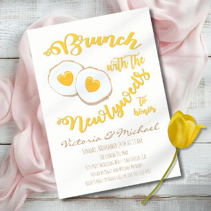 Brunch mit den Frischvermählten nach der Hochzeit Einladung